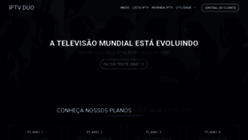 What Iptvduo.com.br website looked like in 2020 (3 years ago)