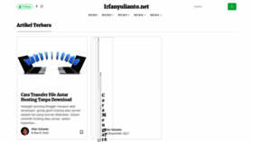 What Irfanyulianto.net website looked like in 2020 (3 years ago)