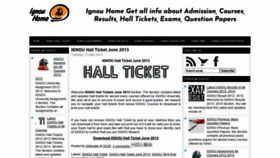 What Ignouhome.blogspot.in website looked like in 2020 (3 years ago)