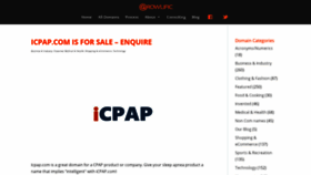 What Icpap.com website looked like in 2020 (3 years ago)