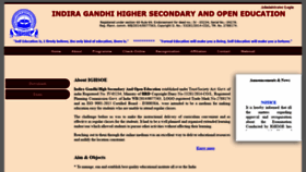 What Ighsoe.ac.in website looked like in 2020 (3 years ago)