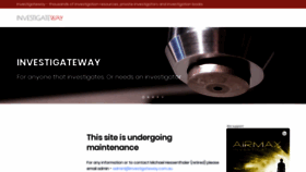 What Investigateway.com.au website looked like in 2020 (3 years ago)