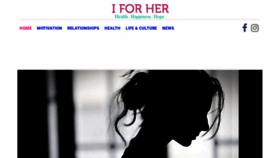 What Iforher.com website looked like in 2020 (3 years ago)