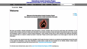 What Iajgsjewishcemeteryproject.org website looked like in 2020 (5 years ago)