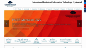 What Iiit.ac.in website looked like in 2020 (3 years ago)