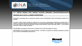 What Ina-software.fr website looked like in 2020 (3 years ago)