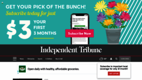 What Independenttribune.com website looked like in 2020 (3 years ago)
