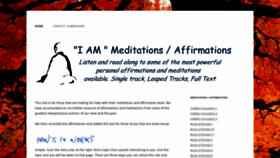 What Iammeditations.org website looked like in 2020 (3 years ago)