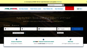 What Italiarail.com website looked like in 2020 (3 years ago)