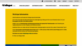What Inlingua-halle.de website looked like in 2020 (3 years ago)