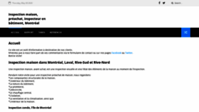 What Inspectionmaisons.ca website looked like in 2020 (3 years ago)