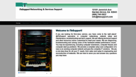 What Itesupport.com website looked like in 2020 (3 years ago)