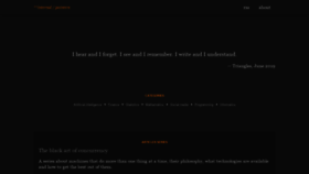 What Internalpointers.com website looked like in 2020 (3 years ago)