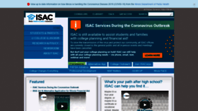 What Isac.org website looked like in 2020 (4 years ago)