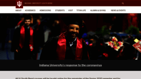 What Iusb.edu website looked like in 2020 (5 years ago)
