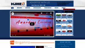 What Igihe.tv website looked like in 2020 (3 years ago)