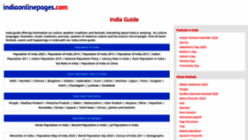 What Indiaonlinepages.com website looked like in 2020 (3 years ago)