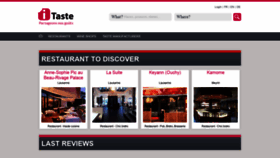 What Itaste.com website looked like in 2020 (3 years ago)