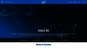 What Intel.ai website looked like in 2020 (3 years ago)