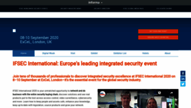 What Ifsec.events website looked like in 2020 (3 years ago)