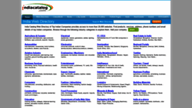 What Indiacatalog.com website looked like in 2020 (3 years ago)
