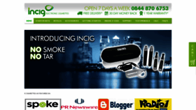 What Incig.co.uk website looked like in 2020 (3 years ago)