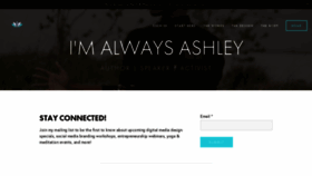What Imalwaysashley.com website looked like in 2020 (3 years ago)
