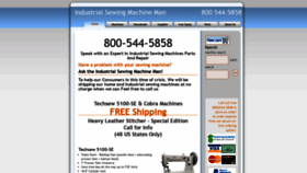 What Industrialsewingmachineman.com website looked like in 2020 (3 years ago)