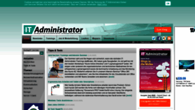 What It-administrator.de website looked like in 2020 (3 years ago)