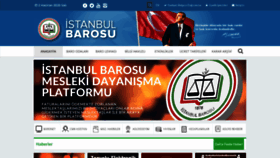 What Istanbulbarosu.org.tr website looked like in 2020 (3 years ago)