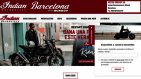 What Indianmotorcyclebarcelona.com website looked like in 2020 (3 years ago)