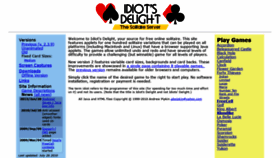What Idiotsdelight.net website looked like in 2020 (3 years ago)