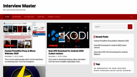 What Interviewmaster.in website looked like in 2020 (5 years ago)