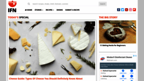 What Indiafoodnetwork.in website looked like in 2020 (3 years ago)