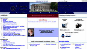 What Illinoiscourts.gov website looked like in 2020 (3 years ago)