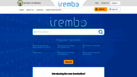 What Irembo.gov.rw website looked like in 2020 (3 years ago)