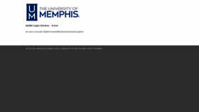 What Iam.memphis.edu website looked like in 2020 (3 years ago)