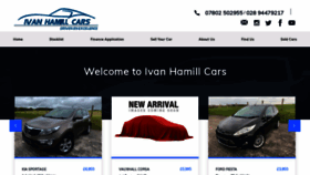 What Ivanhamillcars.co.uk website looked like in 2020 (3 years ago)