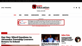 What Insideeducation.co.za website looked like in 2020 (3 years ago)
