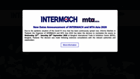 What Intermachshow.com website looked like in 2020 (3 years ago)