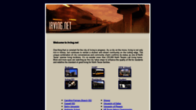 What Irving.net website looked like in 2020 (3 years ago)