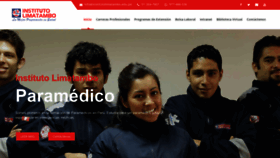 What Institutolimatambo.edu.pe website looked like in 2020 (3 years ago)