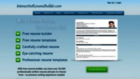 What Interactiveresumebuilder.com website looked like in 2020 (3 years ago)