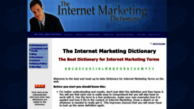 What Internetmarketing-dictionary.com website looked like in 2020 (3 years ago)