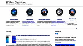 What Itforcharities.co.uk website looked like in 2020 (3 years ago)