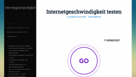 What Internetgeschwindigkeit.net website looked like in 2020 (3 years ago)