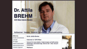What Internist-drbrehm.at website looked like in 2020 (3 years ago)