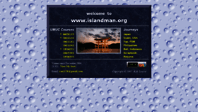 What Islandman.org website looked like in 2020 (3 years ago)