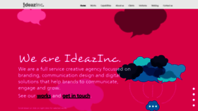 What Ideazinc.com website looked like in 2020 (3 years ago)