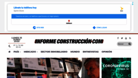 What Informeconstruccion.com website looked like in 2020 (3 years ago)